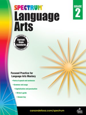 cover image of Spectrum Language Arts, Grade 2